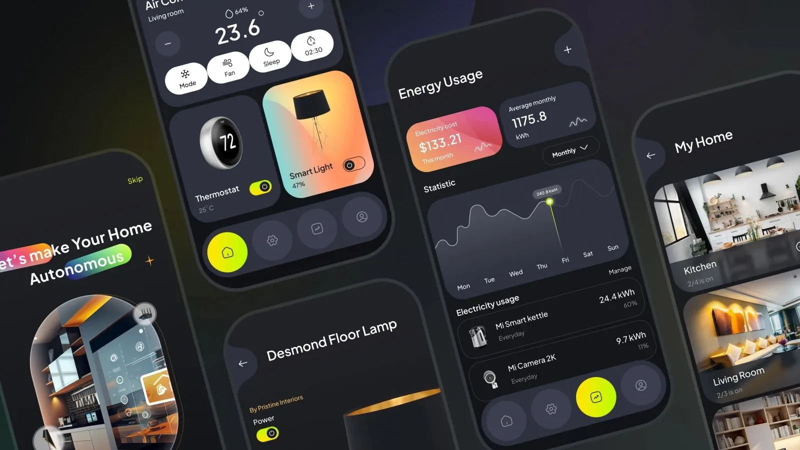 Mobile app UI design