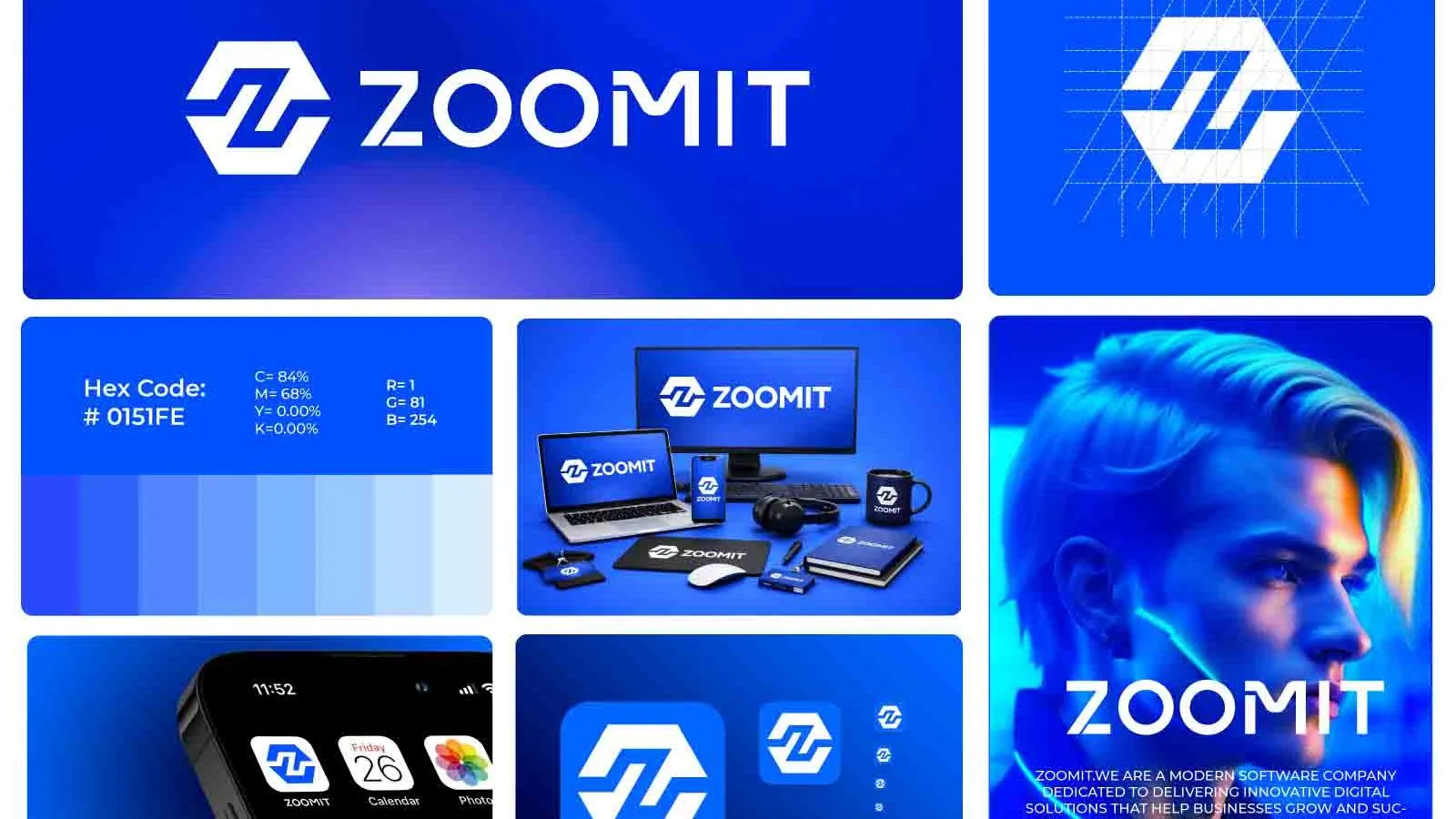 Zoomit brand identity