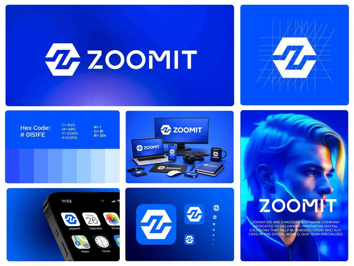 Zoomit brand identity
